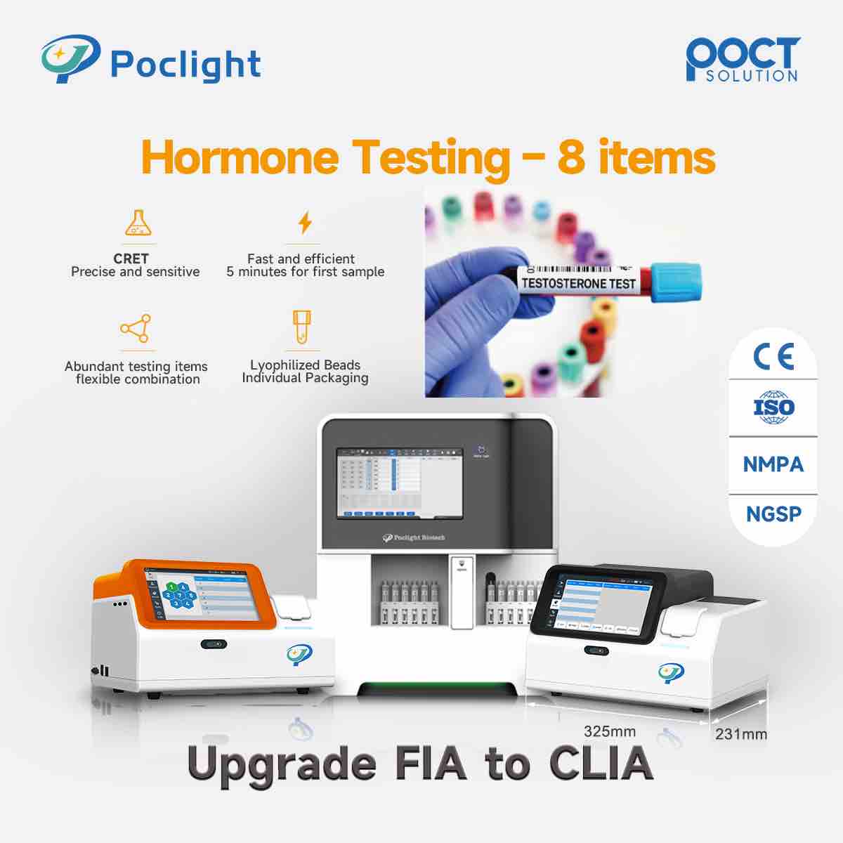 Kits de prueba de hormonas sexuales humanas (CLIA)